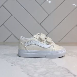 Sparkle vans old skool. Gold/silver